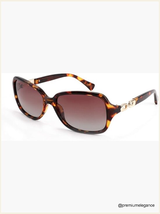 Vintage Square Polarized Sunglasses for Women UV400 Travel Driving